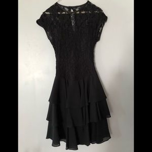 Figure flattering black dress